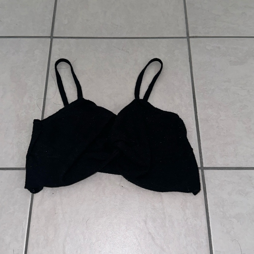 Black crop top